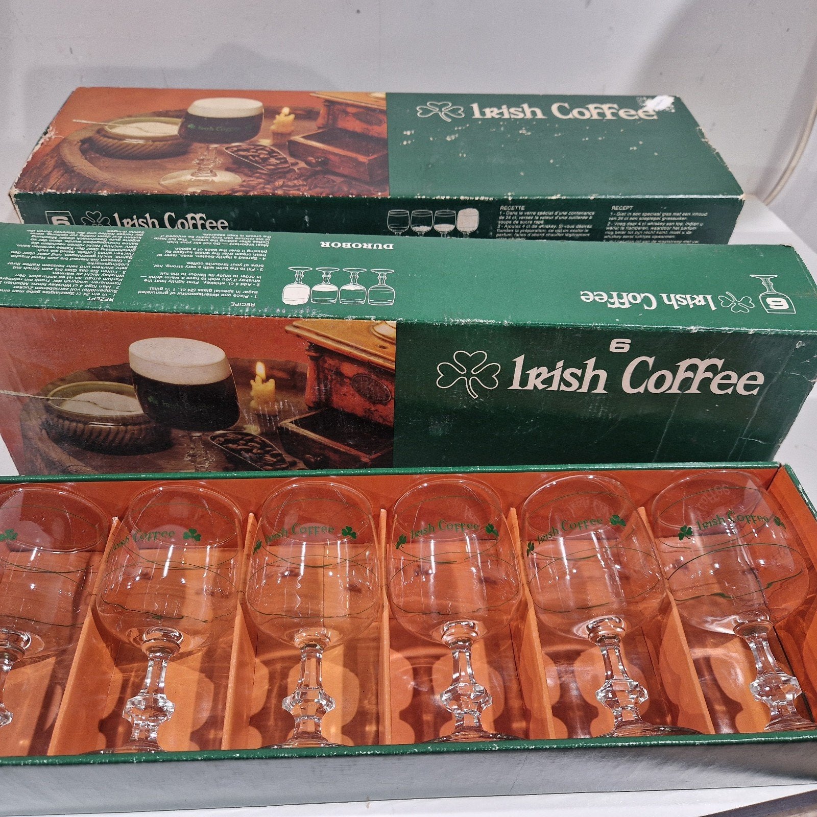 Irish koffie  Coffee glazen , set van 6 glazen nieuw, Ophalen of Verzenden, Zo goed als nieuw