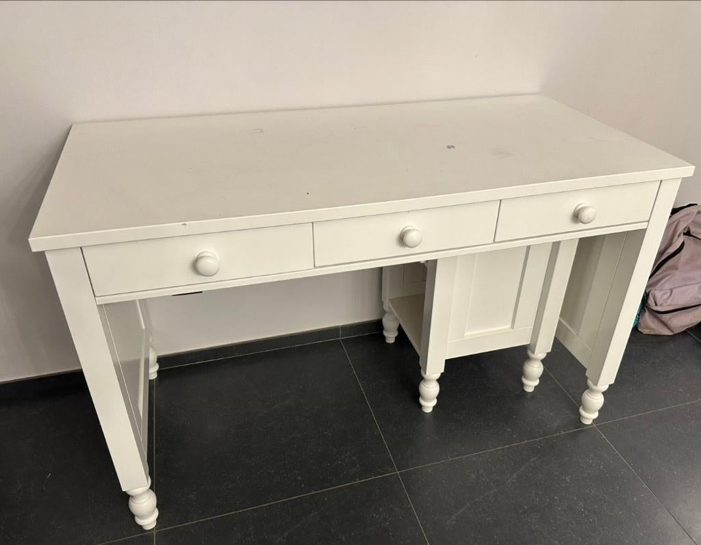 Bopita Belle bureau, Huis en Inrichting, Bureaus, Gebruikt, Overige merken, Hout, Wit, Met lades, Ophalen