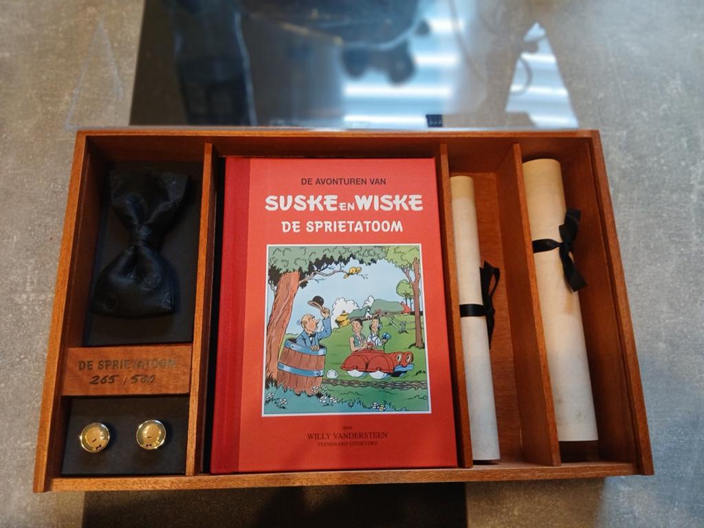Suske wiske : sprietatoom box - lambik box 500 ex 20/09/2000, Verzamelen, Verzenden, Suske en Wiske, Zo goed als nieuw, Boek of Spel