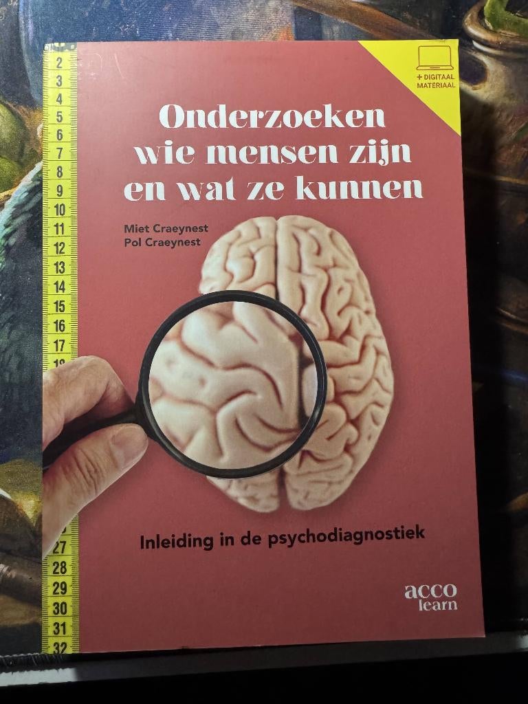 Onderzoeken wie mensen zijn en wat ze kunnen, Boeken, Verzenden, Zo goed als nieuw, Hogeschool, Miet Craeynest; Pol Craeynest