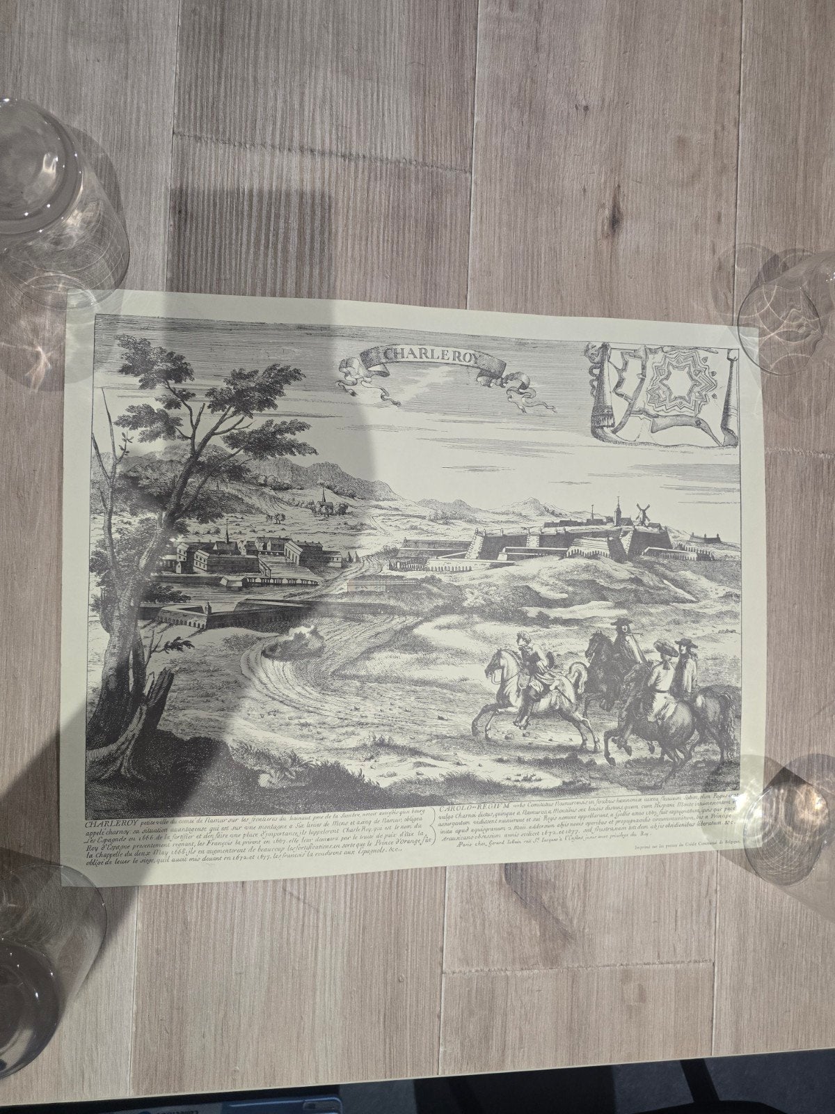 Reproduction gravure ancienne Charleroi – Crédit Communal de, Enlèvement ou Envoi, Reproduction