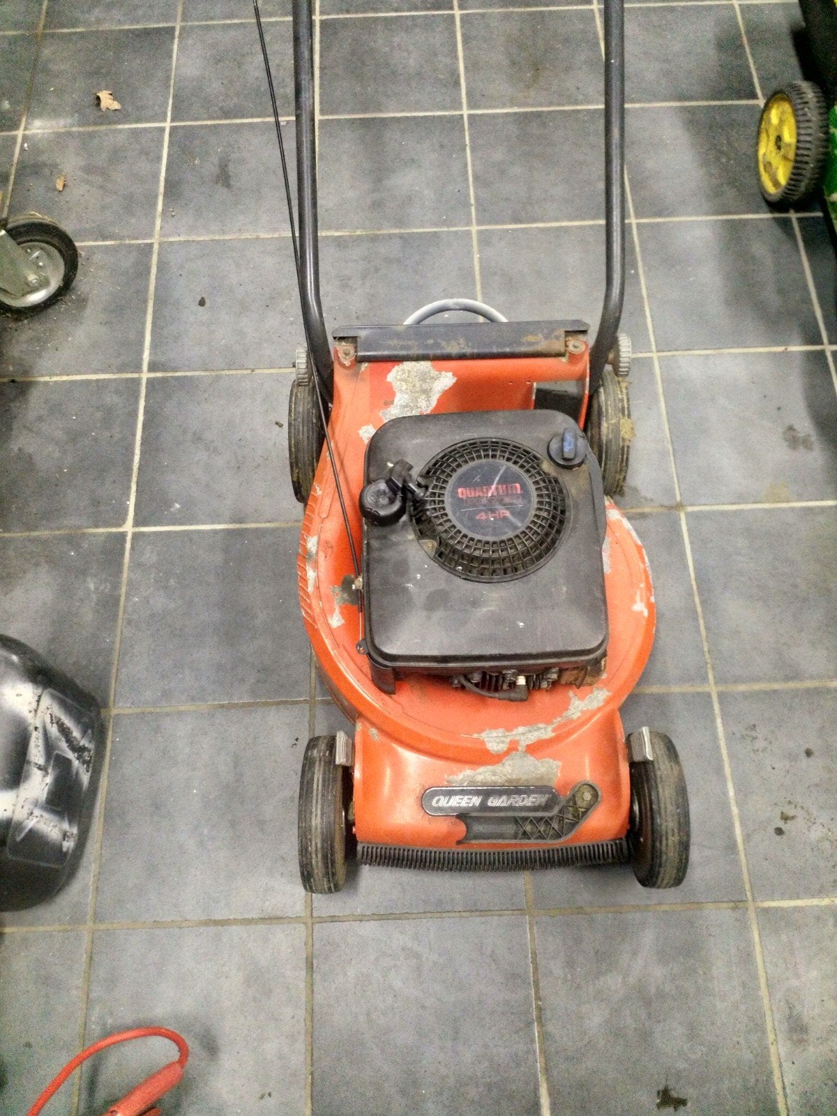 benzine grasmaaier Start goed, Tuin en Terras, Grasmaaiers, Ophalen, Opvangzak