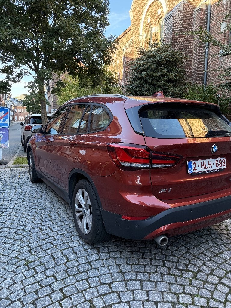 BMW x1 plug in hybrid, Zwart, Zwart, Leder, SUV of Terreinwagen