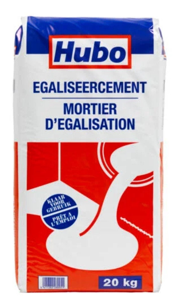 Egalizatie - egaline - planarizing cement Hubo 4x20kg, Ophalen