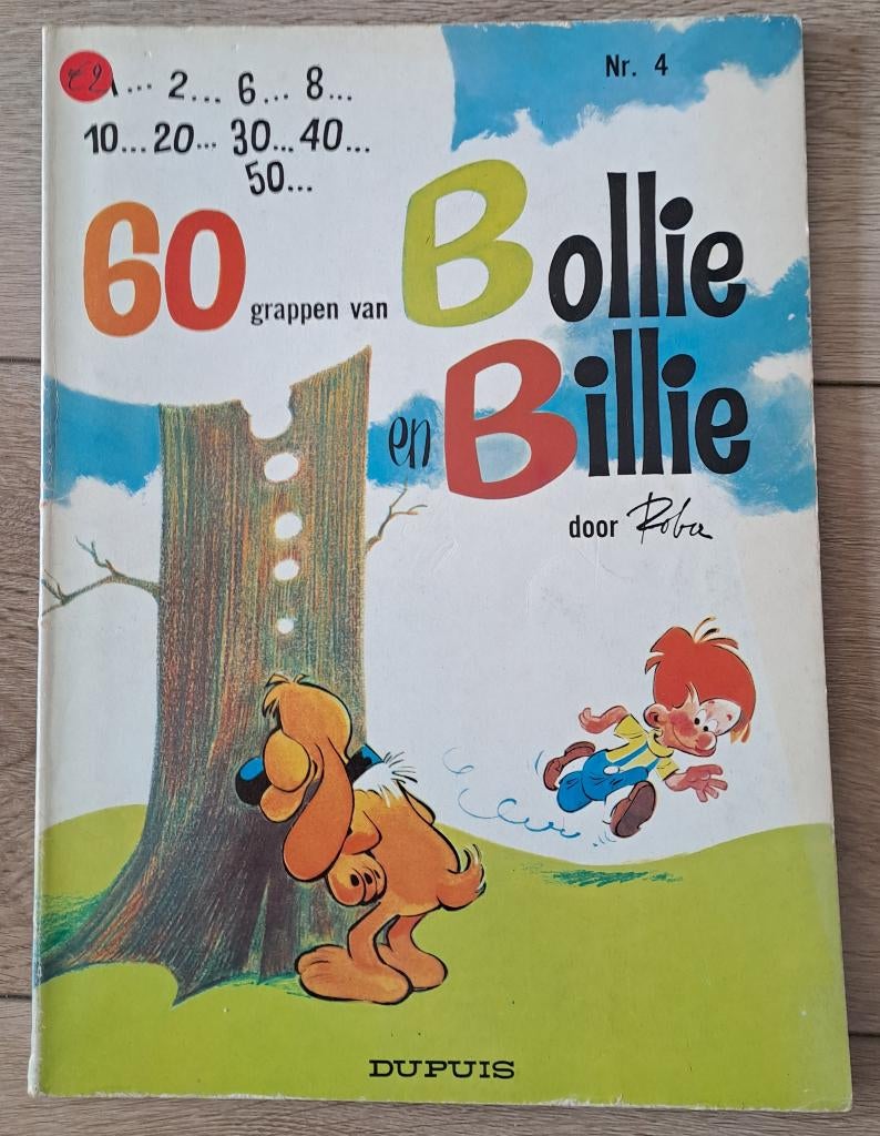 4 - 60 grappen van Bollie en Billie, Gelezen, Eén stripboek, Ophalen of Verzenden, Jean ROBA