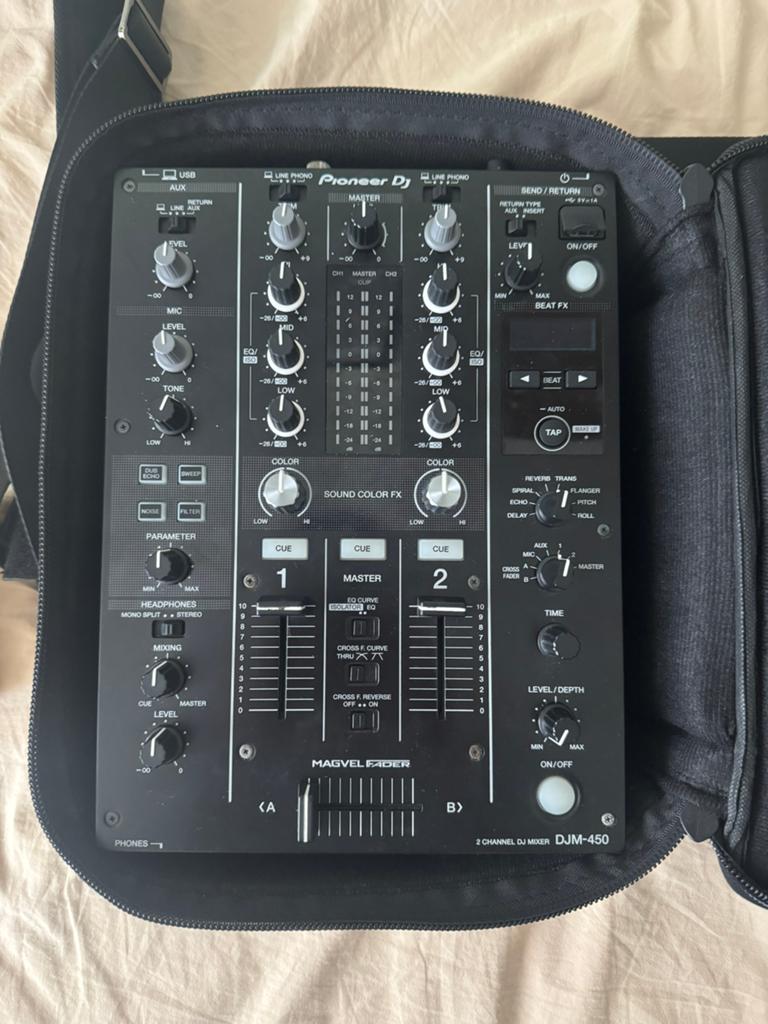 Pioneer 2 Channel DJ Mixer DJM-450, Muziek en Instrumenten, Ophalen, Gebruikt