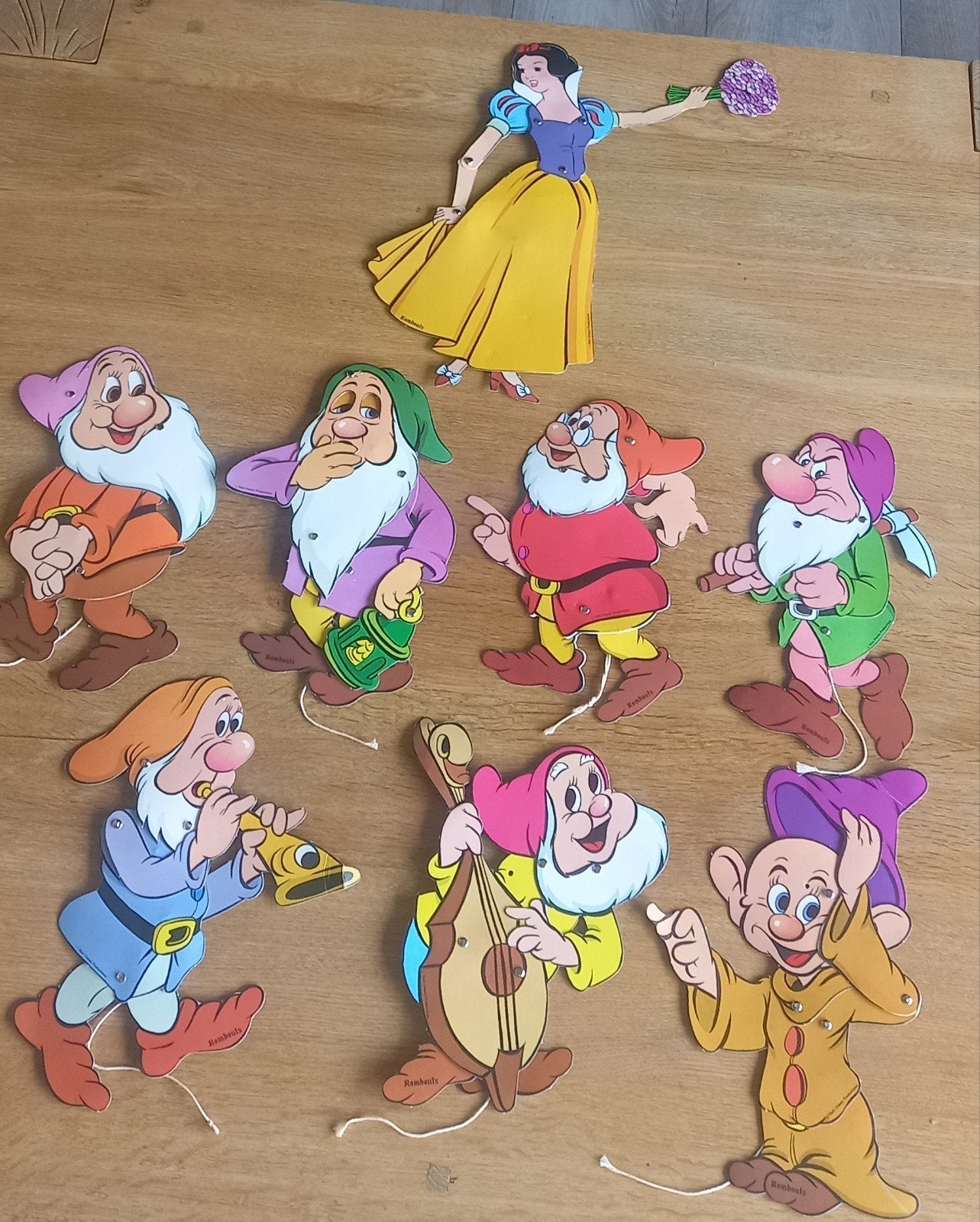vintage disney Sneeuwwitje en de 7 dwergen. 1966, Verzamelen, Ophalen of Verzenden