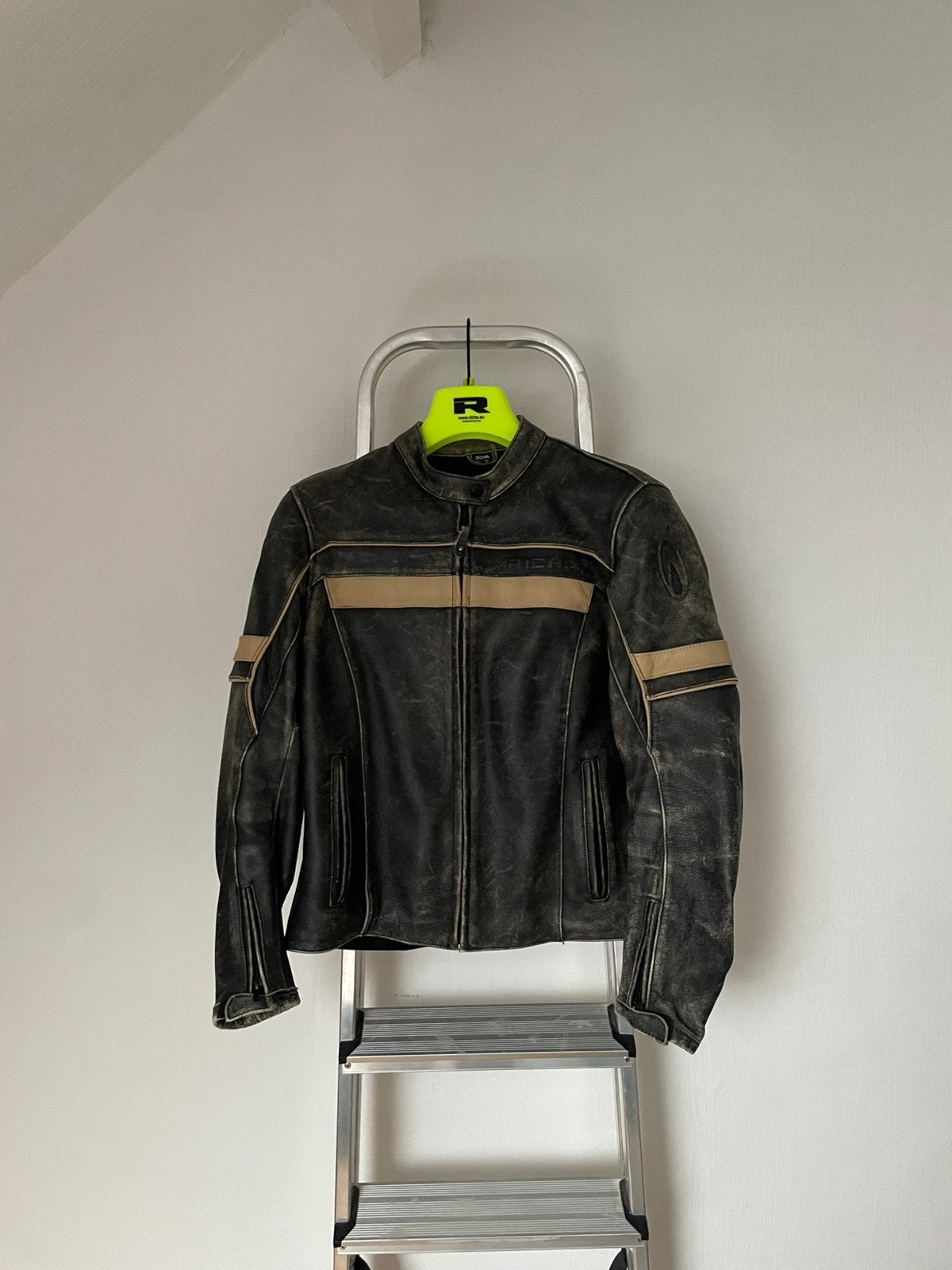 Retro motorvest Richa, Kleding | Heren, Ophalen, Gedragen, Maat 46 (S) of kleiner, Bruin