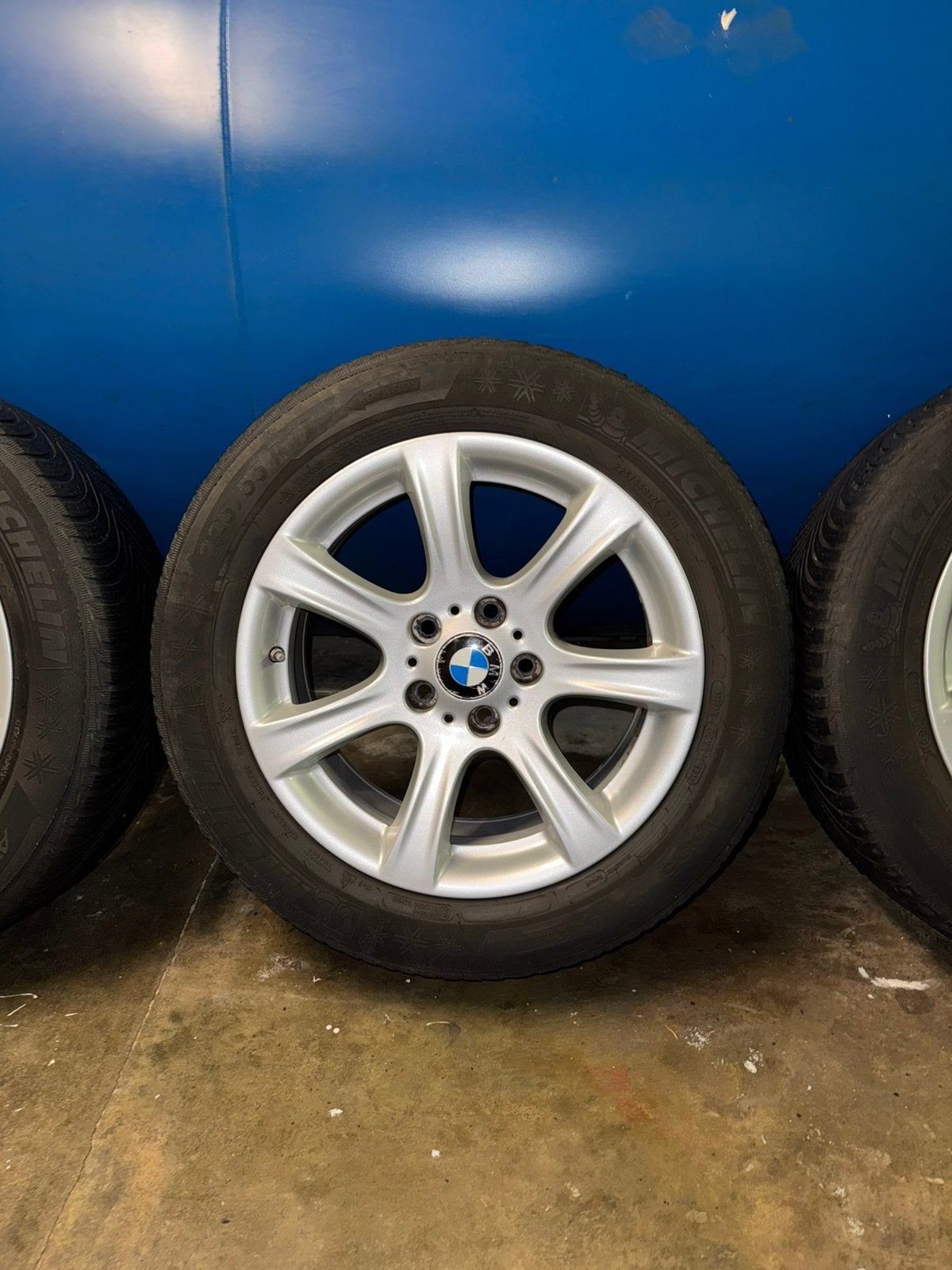 17” BMW 3 serie velgen met banden 5x120, Ophalen, Gebruikt, Banden en Velgen, 17 inch