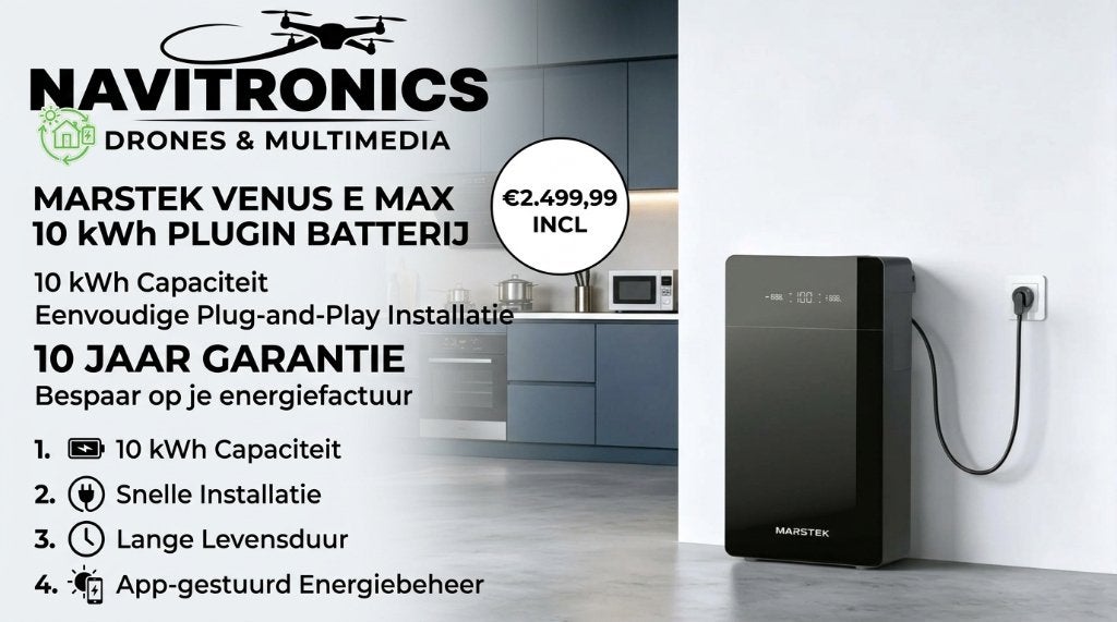 Marstek Venus E v4 Max PLUGIN BATTERIJ 10kWh, TV, Hi-fi & Vidéo, Batteries, Enlèvement ou Envoi, Neuf, Rechargeable