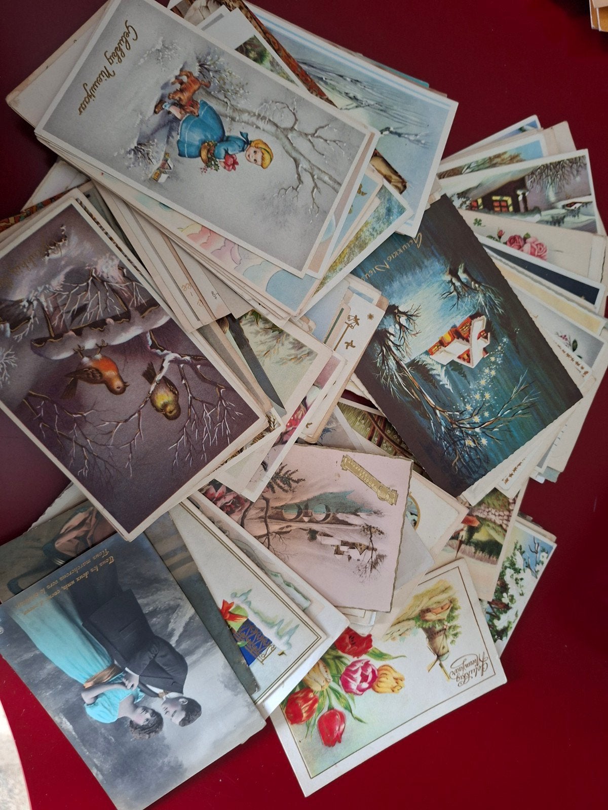 Postkaarten nieuwjaar, Verzamelen, Ophalen of Verzenden