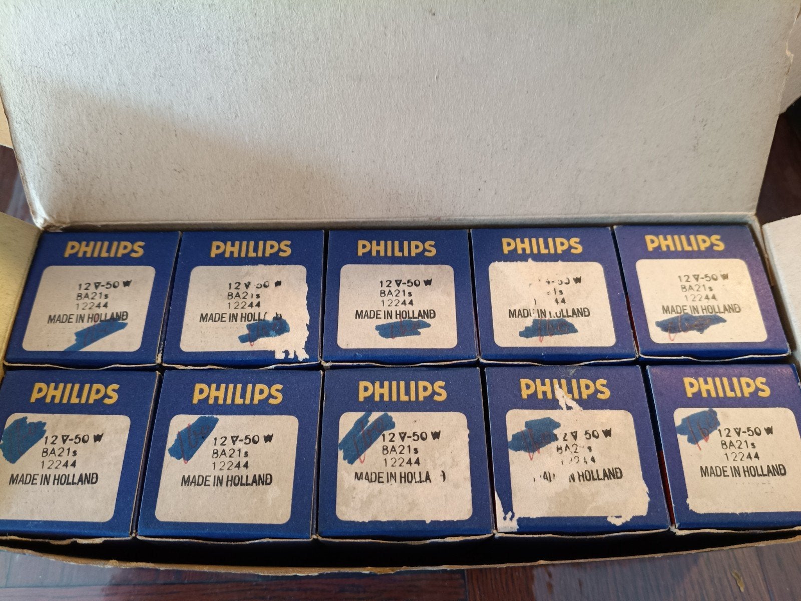 Philips NOS Marchal-fitting 10X BA21s, Ophalen of Verzenden, Overige automerken
