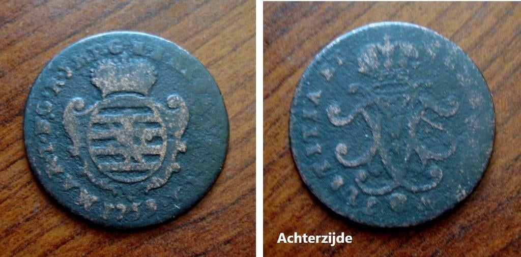 1 Liard Luxembourg Maria Theresia 1753 (Bruxelles), Verzenden, Brons, Losse munt