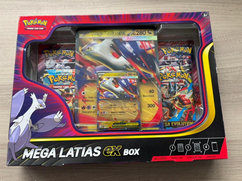 Pokémon TCG Mega Latias ex Collection Box Factory Sealed, Enlèvement ou Envoi, Comme neuf, Booster, Foil