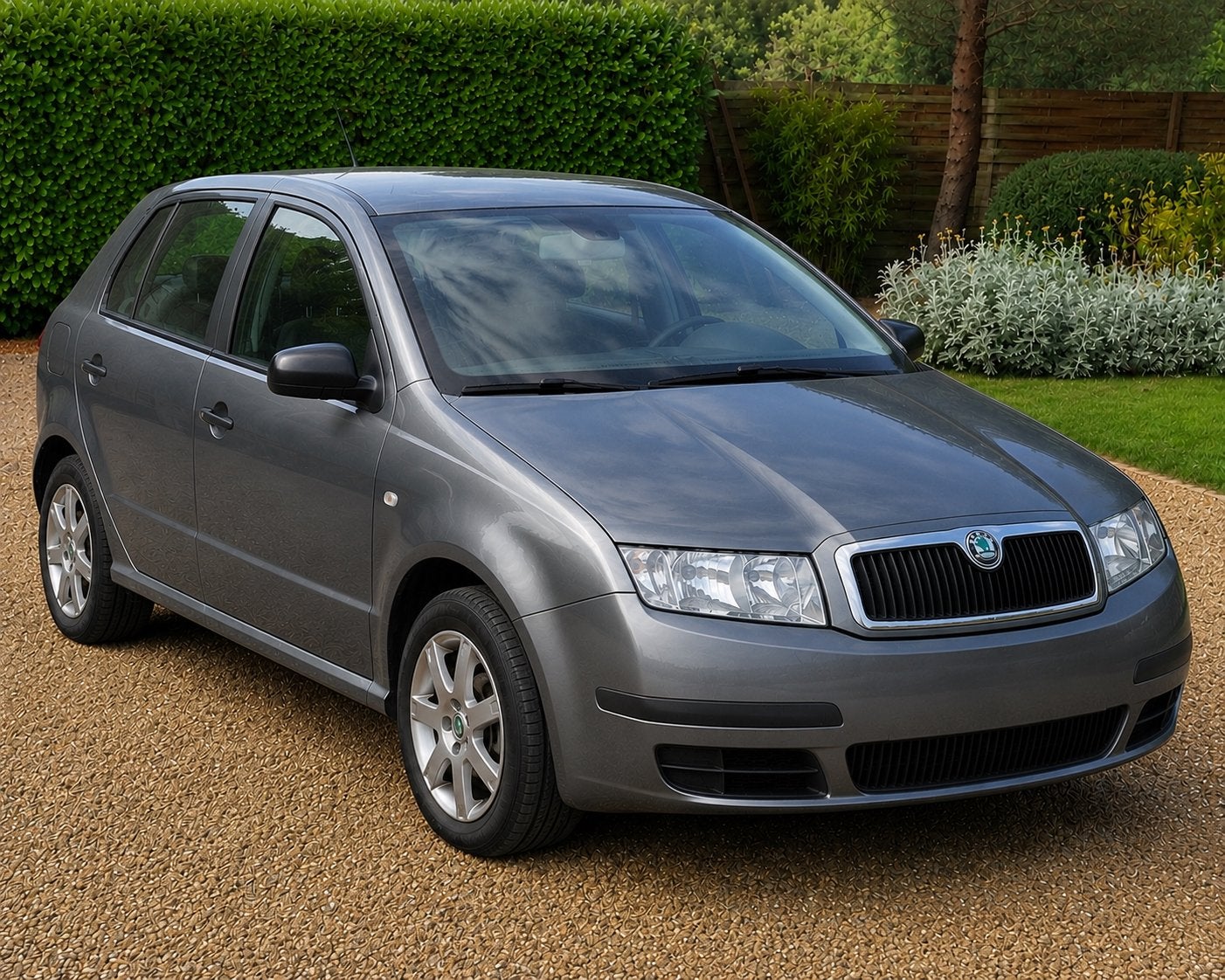 Skoda Fabia 2007 - 165.000 km benzine, Auto's, Skoda, Stof, Zwart, Handgeschakeld, 5 deurs
