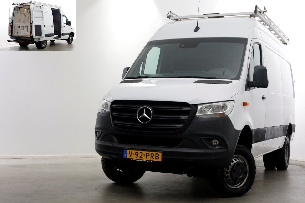 Mercedes-Benz Sprinter 516 CDI 163pk E6 L2H2 ZG3 4x4 Airco/N, Auto's, Wit, Mercedes-Benz, Bedrijf, Onderhoudsboekje