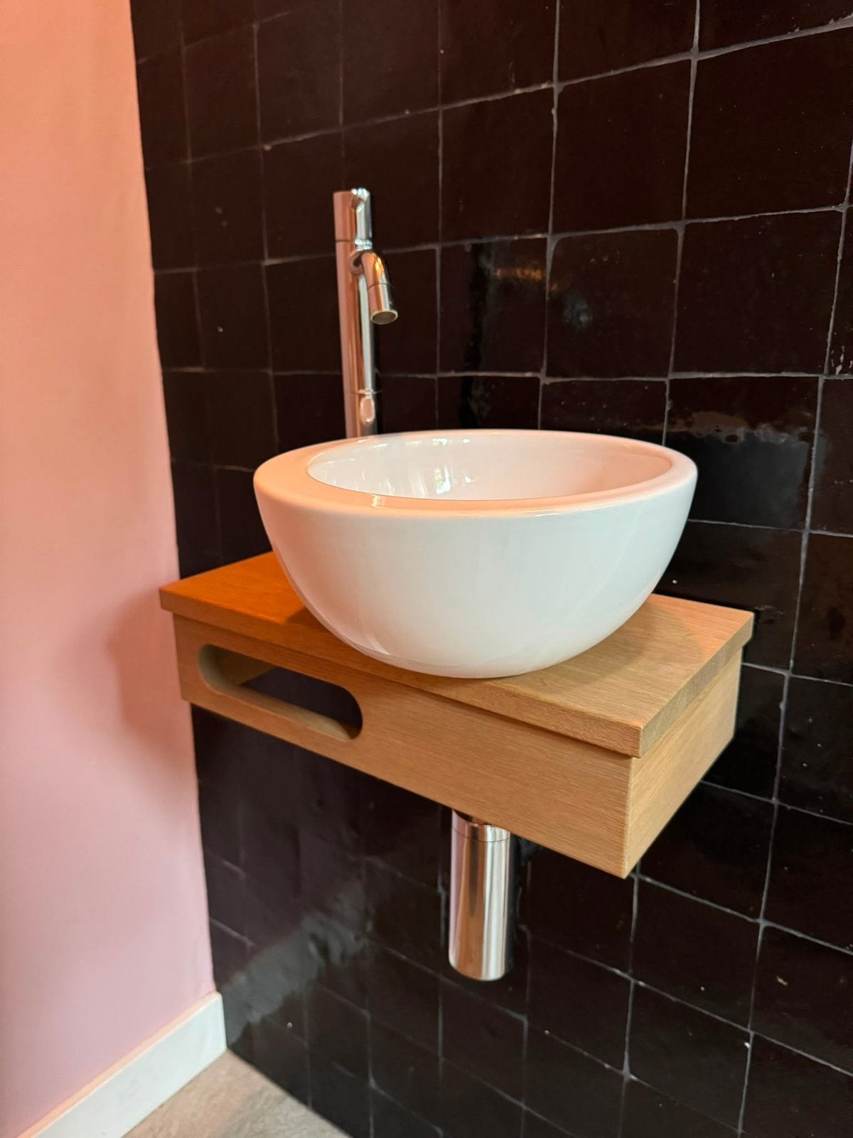 Toilet wastafel meubel kraan en wasbak, Enlèvement, Utilisé