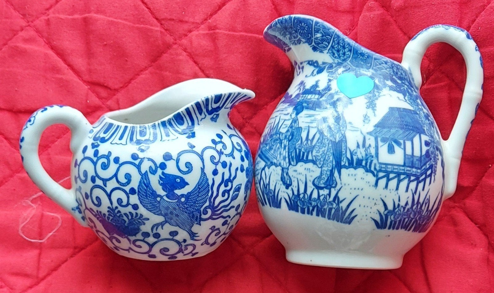 2 pots lait chinois, Antiquités & Art, Enlèvement ou Envoi