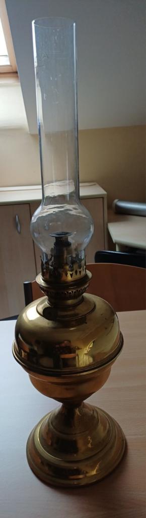 Oude koperen olielamp, kan nog gebruikt worden., Antiek en Kunst, Ophalen