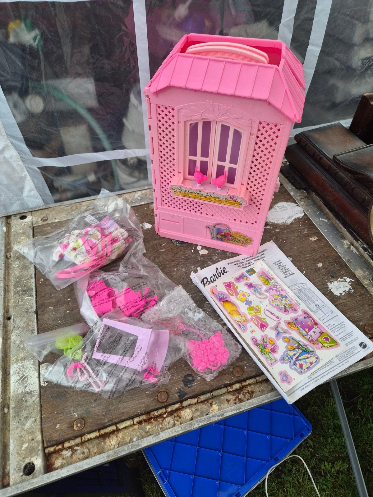 Barbie huis nieuw, Ophalen