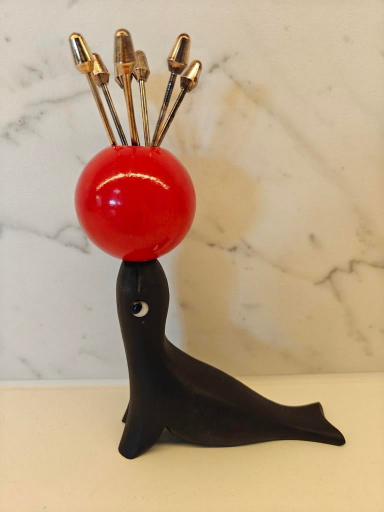 Sceau à cocktail Arte Déco, Enlèvement ou Envoi, Utilisé, Rouge, Autres matériaux