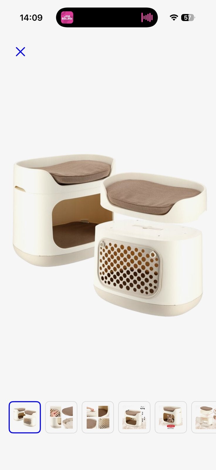 3 in 1 kattenmand/transportbox curver, Dieren en Toebehoren, Ophalen, Zo goed als nieuw
