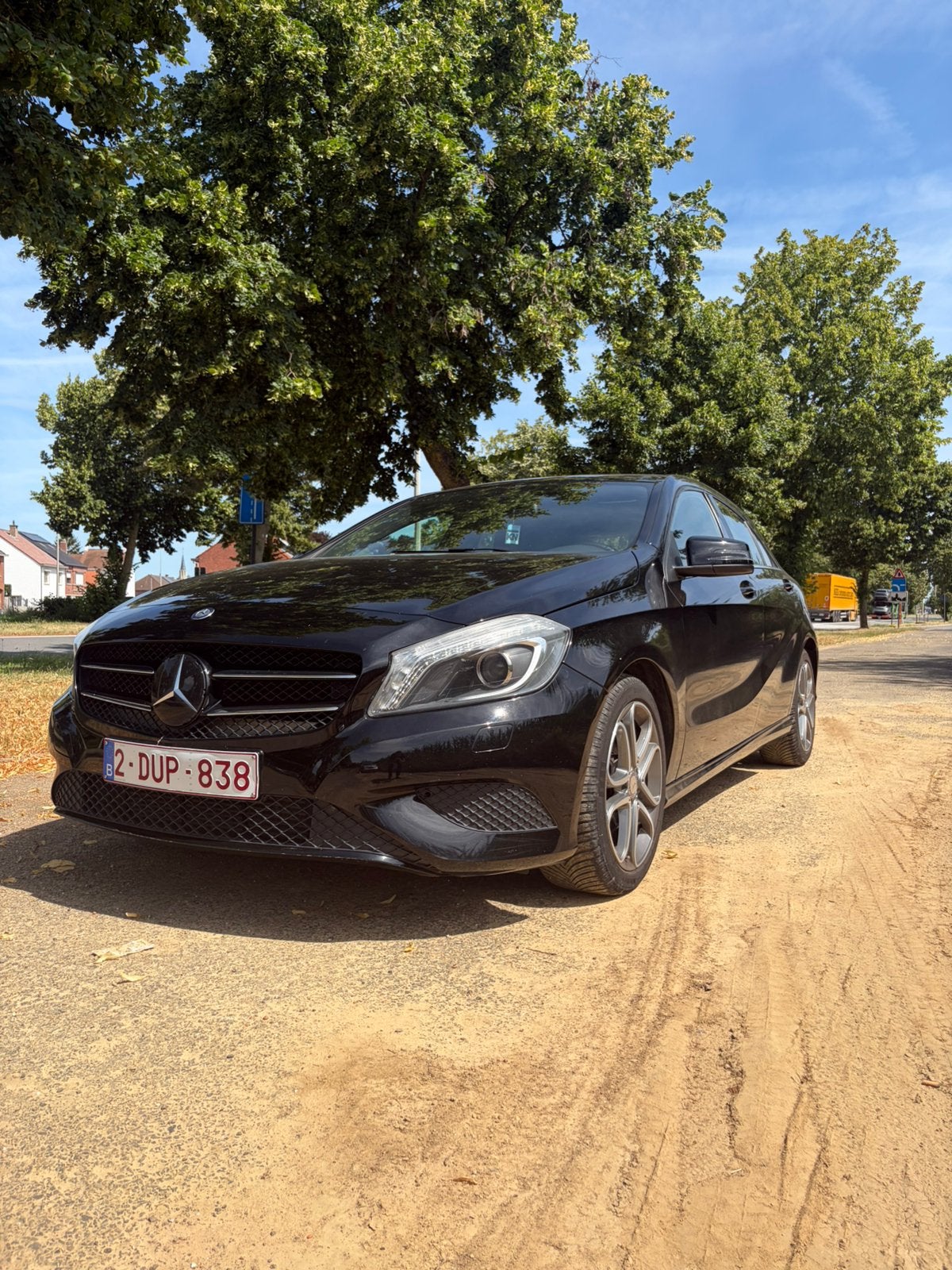 Mercedes A-Klasse te koop, Auto's, Zwart, Zwart, Handgeschakeld, 5 deurs