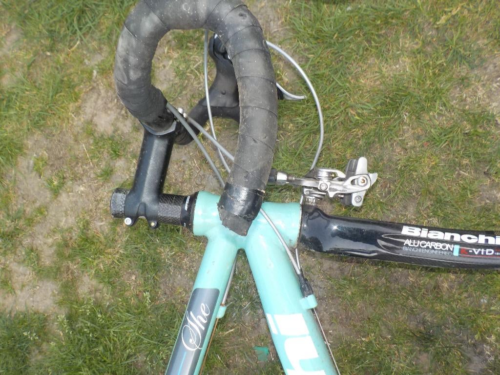 Kader koersfiets Bianchi, Ophalen