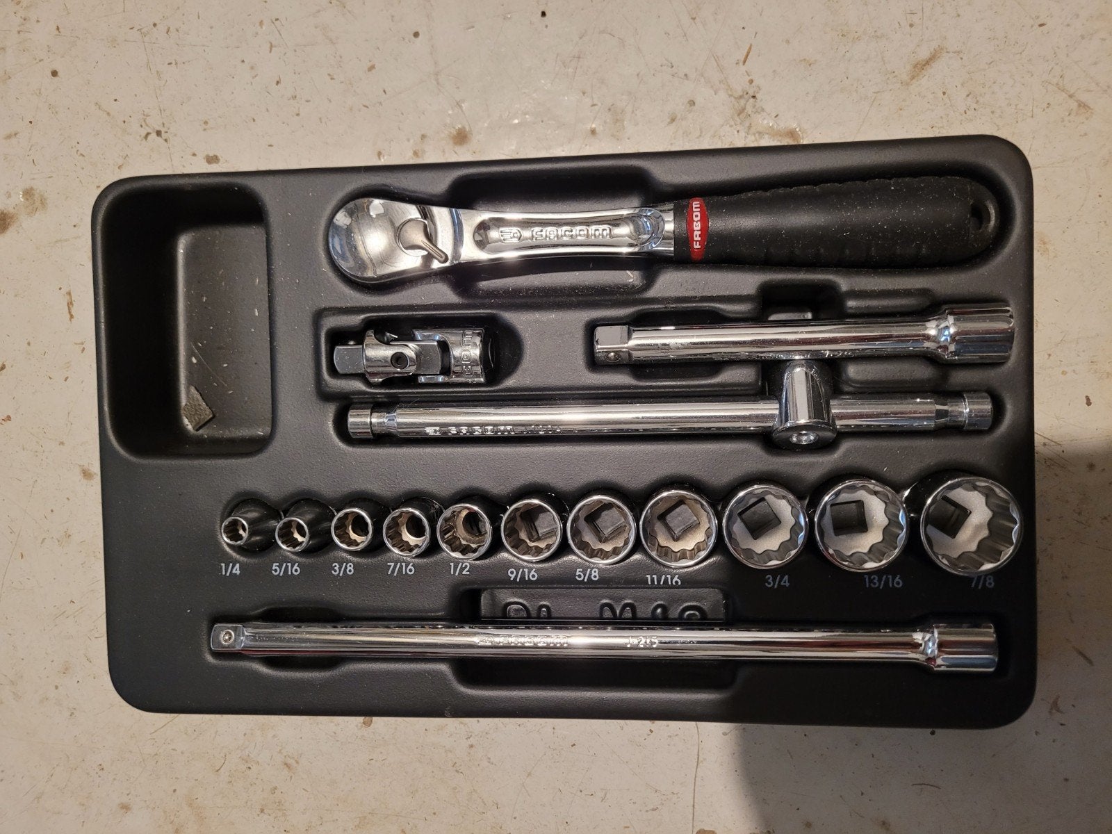 Coffret Facom PL.M18 douilles pouces 1/2", Auto diversen, Autogereedschap