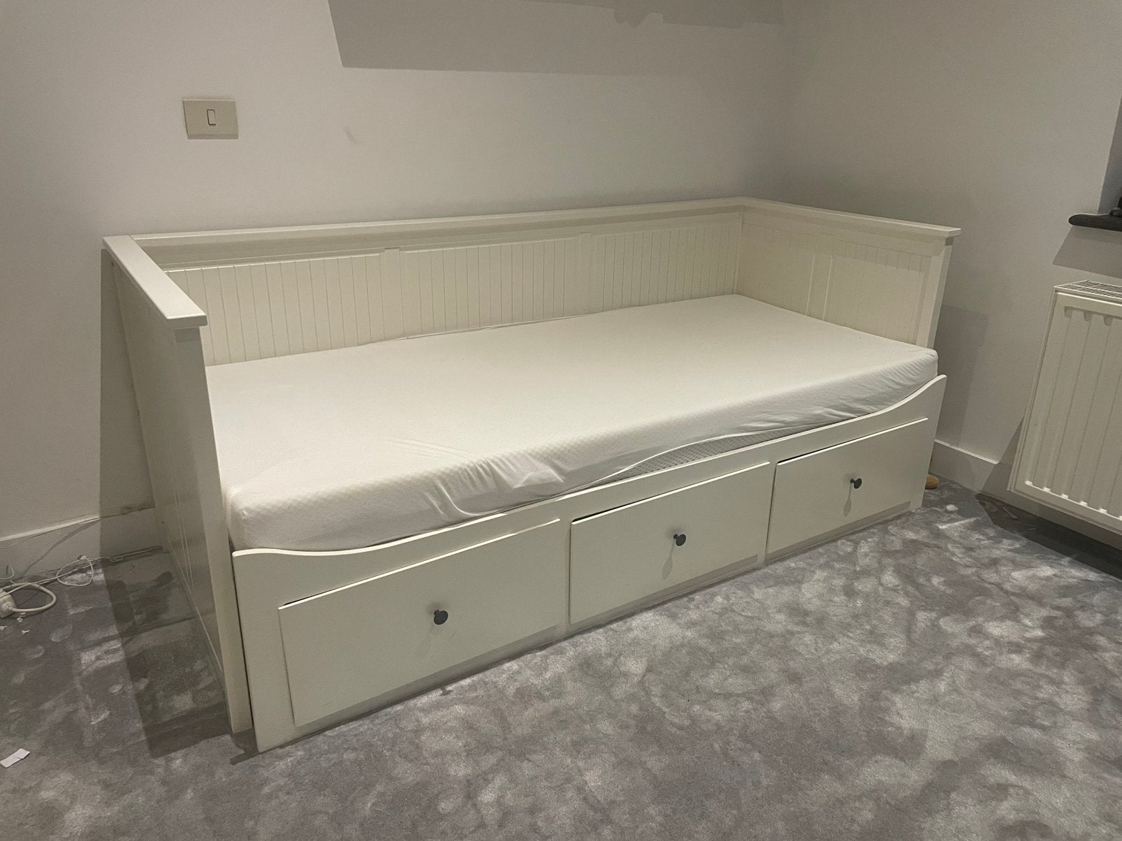 IKEA HEMNES slaapbank, Ophalen, Gebruikt, Eenpersoons, Wit