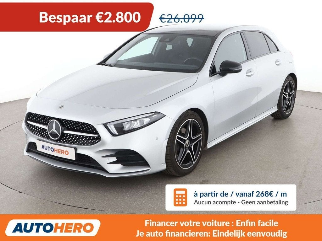 Mercedes-Benz A-Klasse 180 A 180 AMG Line (bj 2021), Auto's, Gebruikt, 1350 kg, 136 pk, 5 deurs