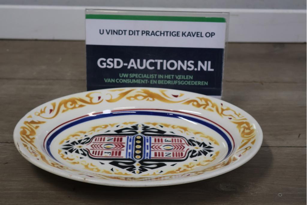 Art Deco Schaal van Oliefabrieken Calvé Delft