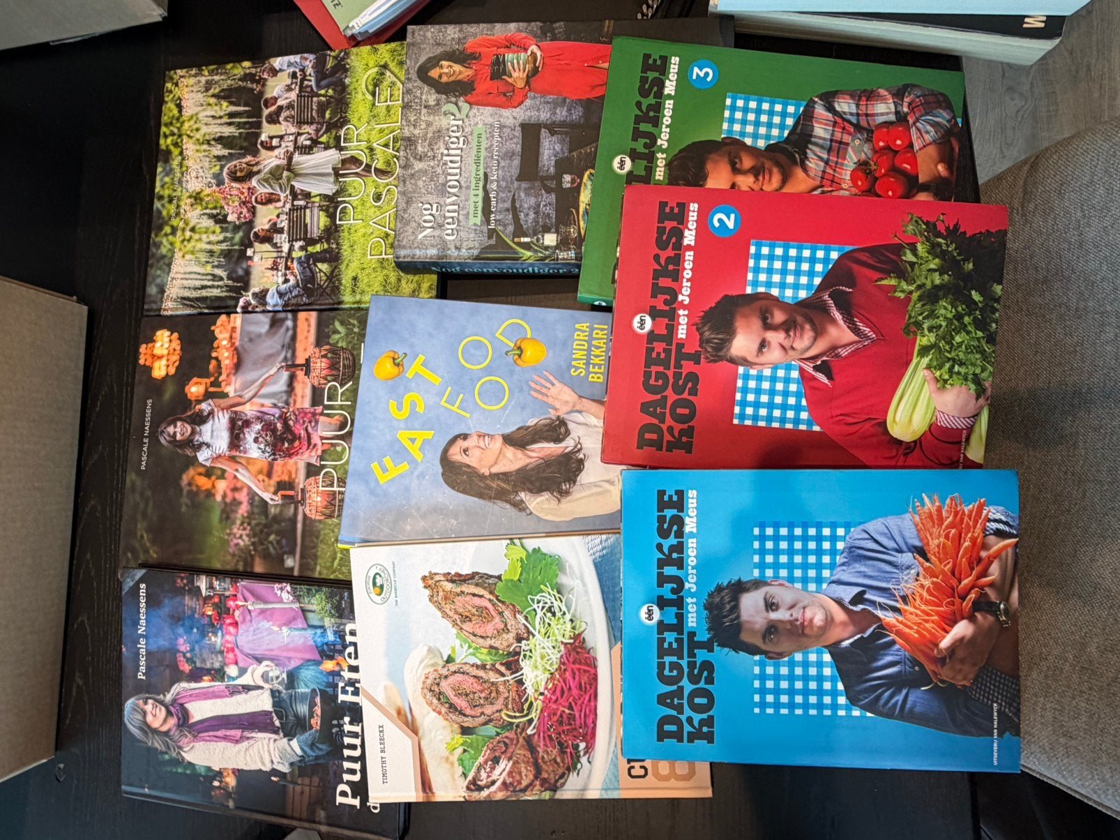 Pakket 9 kookboeken – Pascale Nae, Jeroen Meus, Sandra Bekka, Boeken, Ophalen of Verzenden, Zo goed als nieuw