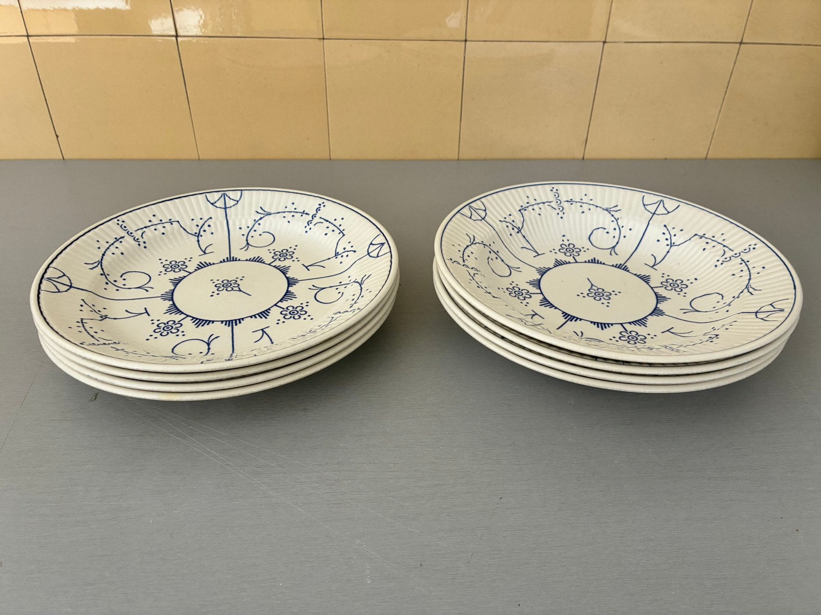 8 borden boch copenhagen, Huis en Inrichting, Keuken | Servies, Ophalen, Bord(en)