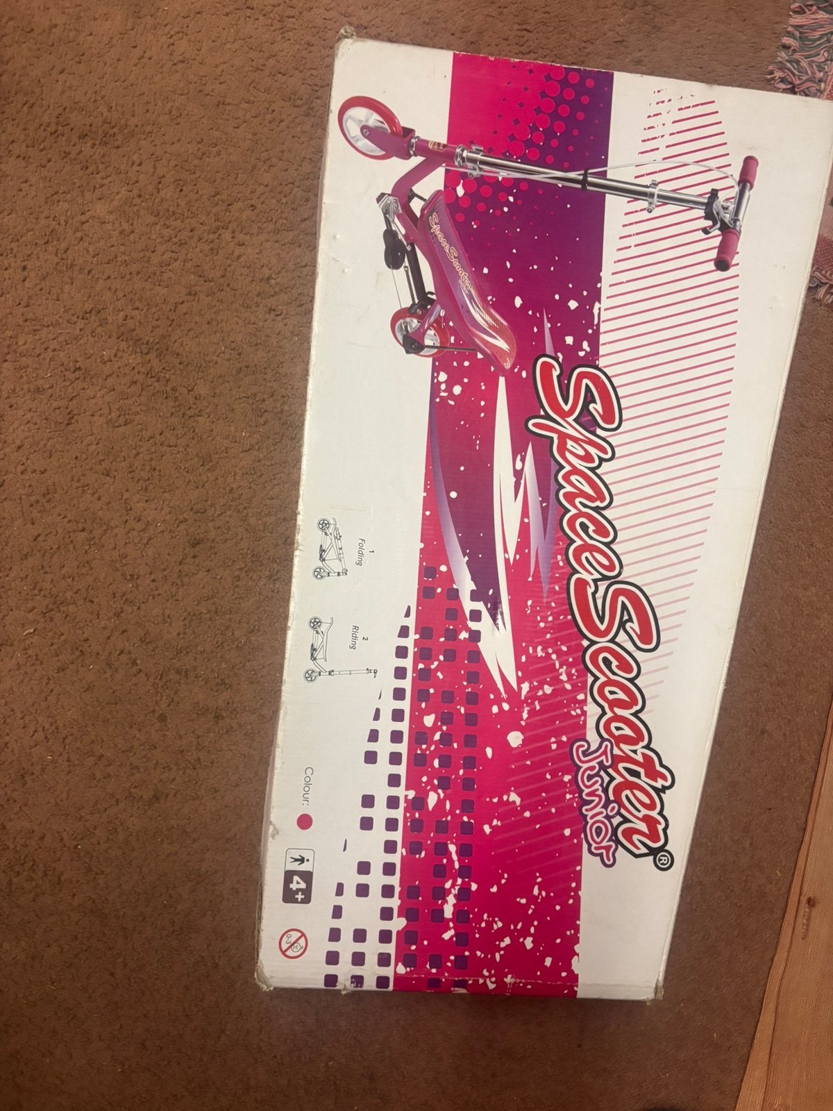 Space scooter roos, Fietsen en Brommers, Ophalen, Gebruikt, Gewone step