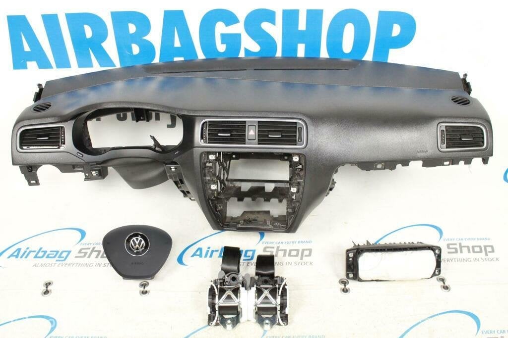 Airbag set - Dashboard zwart Volkswagen Jetta (2011-heden), Enlèvement ou Envoi, Utilisé