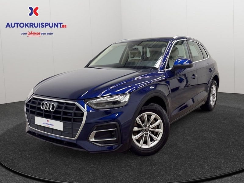Audi Q5, Auto's, Gebruikt, Beige, 4 cilinders, Leder
