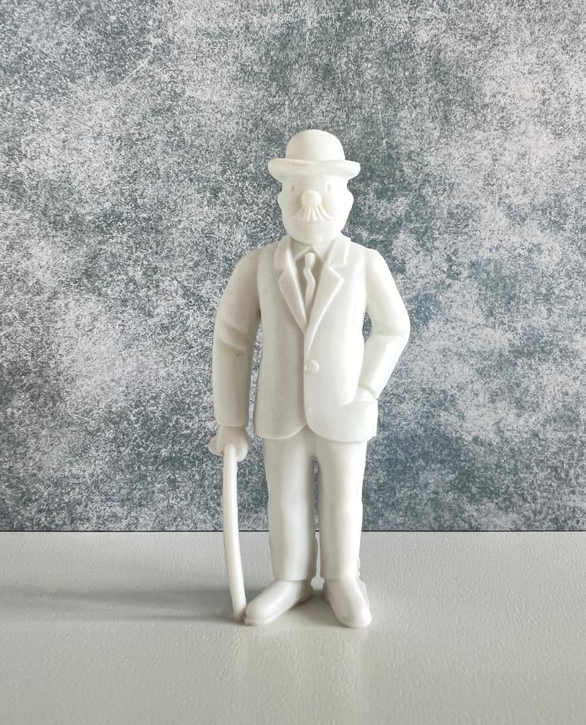 Figurine Dupont blanc - Tintin Esso 1973, Verzamelen, Stripfiguren, Gebruikt, Beeldje of Figuurtje, Kuifje, Ophalen of Verzenden