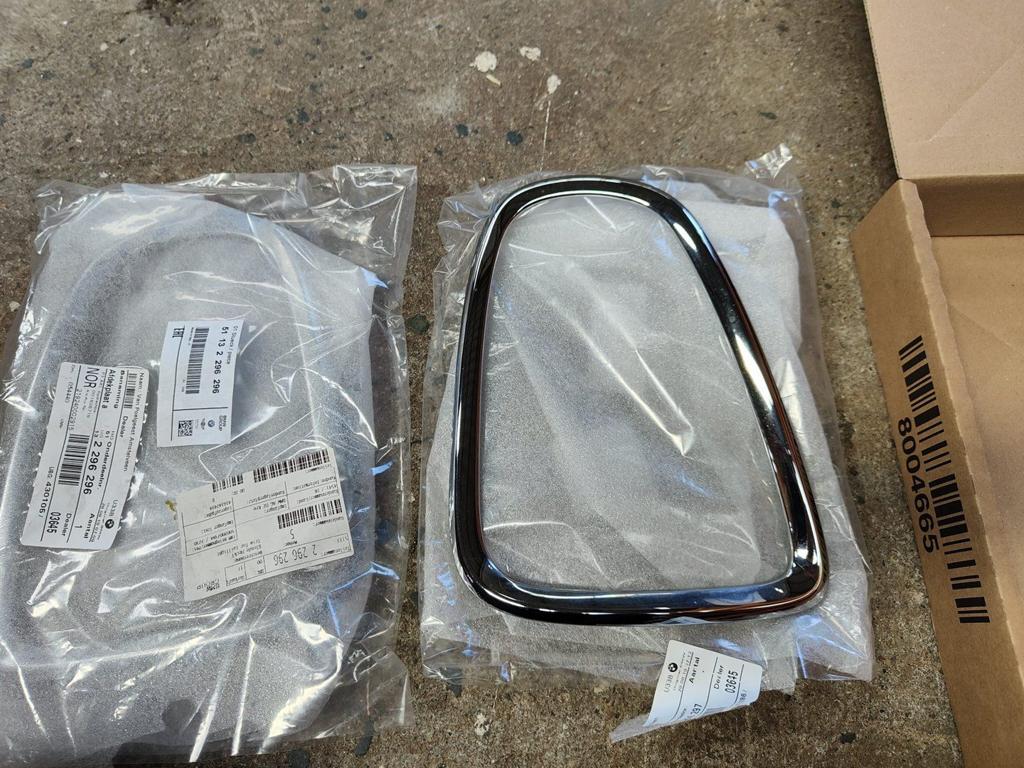 Chromen achterlicht frame set Mini R55 R56 R57 R58 R59, Auto-onderdelen, -, -, Nieuw, Ophalen of Verzenden