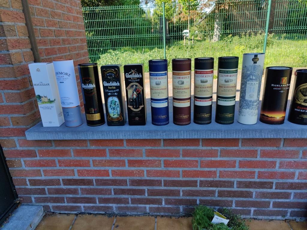 Lege dozen van single malt whiskyflessen, Ophalen of Verzenden
