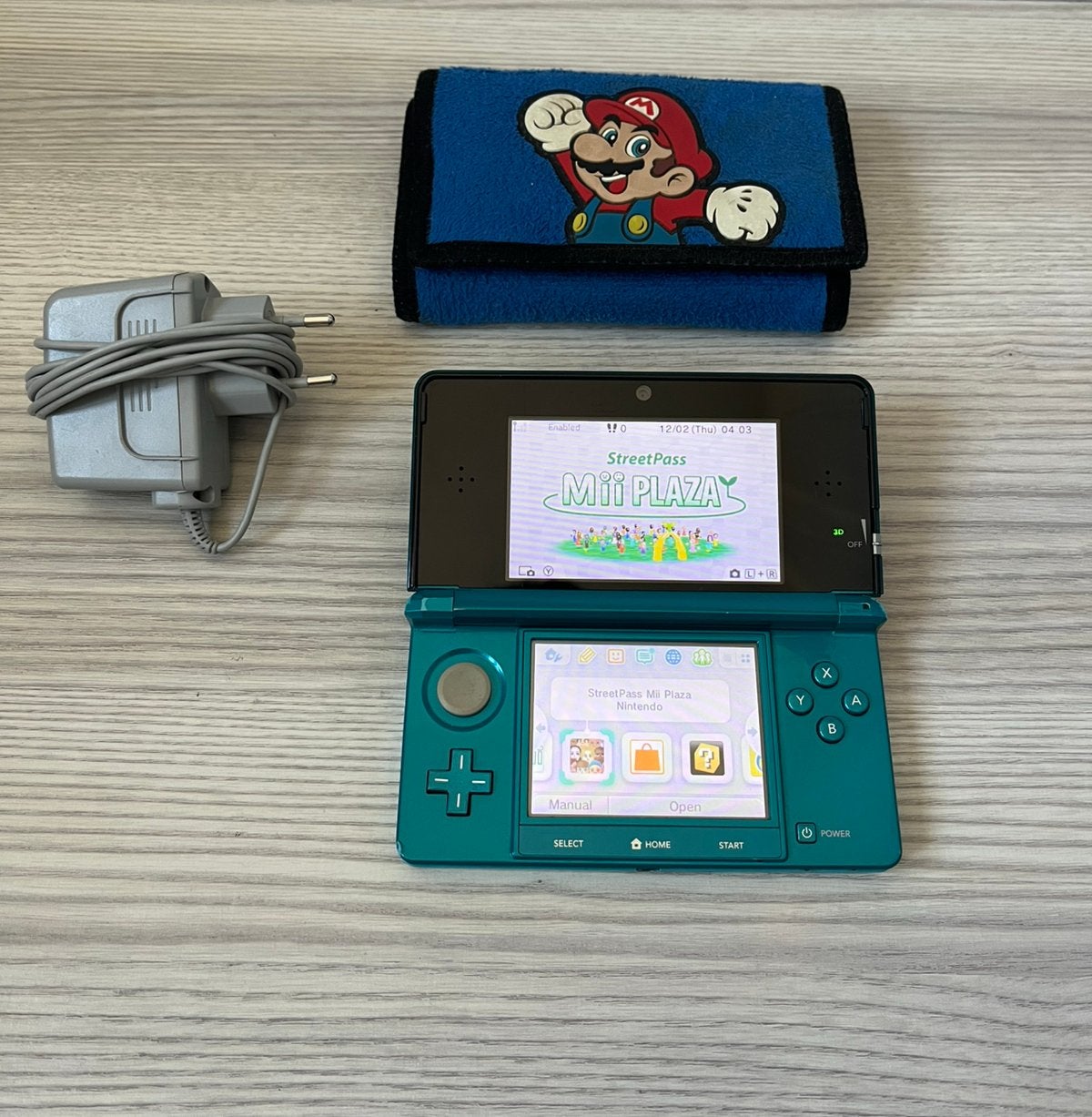 Nintendo 3DS Aqua Blauw, Consoles de jeu & Jeux vidéo, Consoles de jeu | Nintendo 2DS & 3DS, Enlèvement ou Envoi, Comme neuf, Bleu