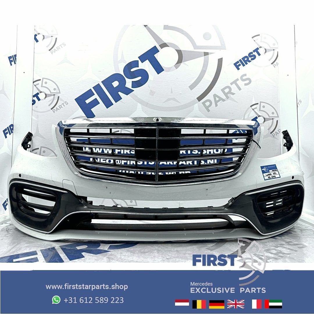 W222 Facelift S63 S65 AMG Voorbumper Origineel Mercedes 2018, Gebruikt, -, Voor, Ophalen of Verzenden