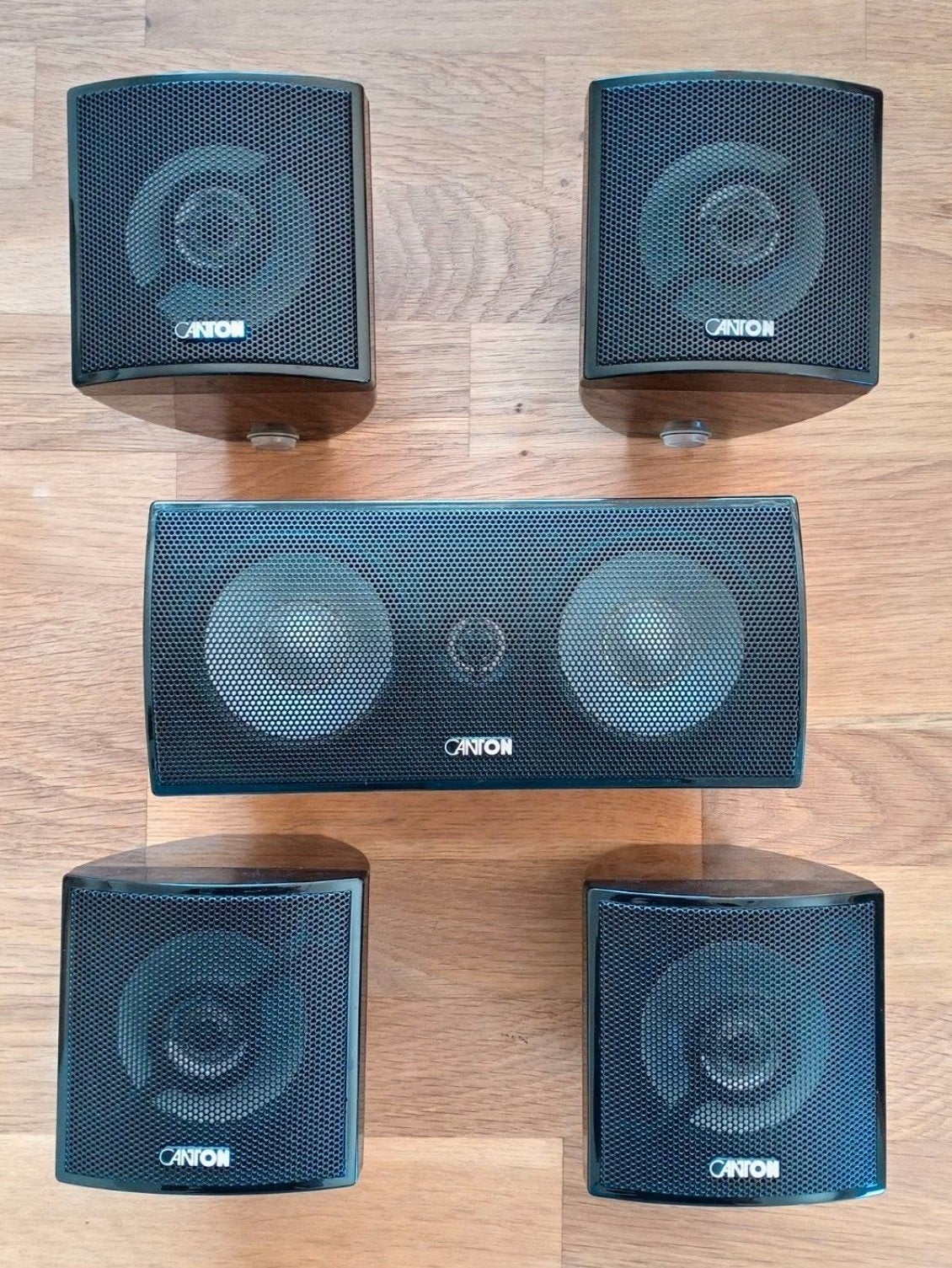 ensemble d'enceintes Canton CX : 5 X 100 watts - 2 voies, TV, Hi-fi & Vidéo, Autres marques, Enlèvement ou Envoi, Kit d'enceintes