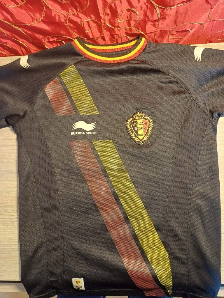 Maillot Belgique Extérieur Coupe du Monde 2014 Burrda Sport, Collections, Envoi, Utilisé, Maillot