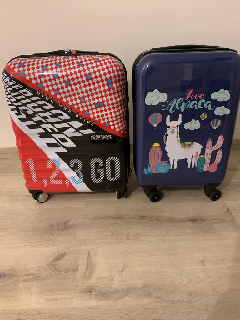 Koffers, Handtassen en Accessoires, Koffers, Ophalen, Zo goed als nieuw, Hard kunststof, Wieltjes