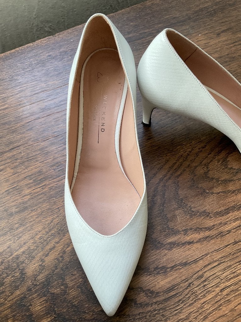 MAX MARA WKD,prachtige schoenen, crème kleur, 39,nieuw staat, Vêtements | Femmes, Enlèvement ou Envoi, Autres couleurs, Max Mara