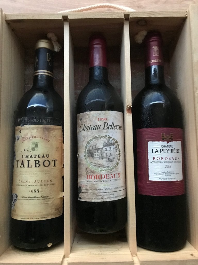 3 Wijnen 1988 - 1998 - 2005, Collections, Neuf, Pleine, Enlèvement, Vin rouge