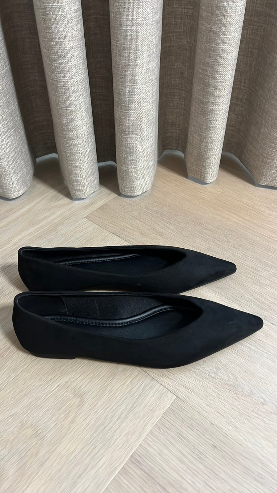 Zwarte suede ballerina’s van Asos - maat 40, Verzenden, Zwart, Nieuw, Ballerina's