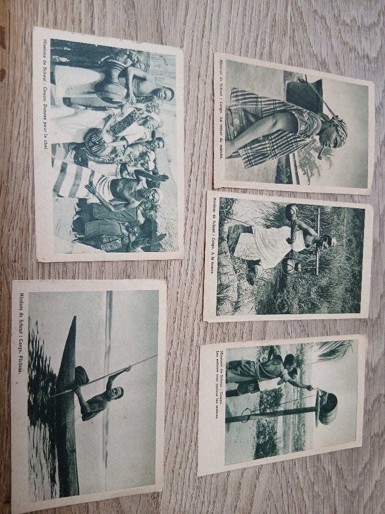 10 Cartes postales Congo Belge avec légende, Collections, Cartes postales | Belgique, Envoi, 1940 à 1960, Non affranchie, Anvers