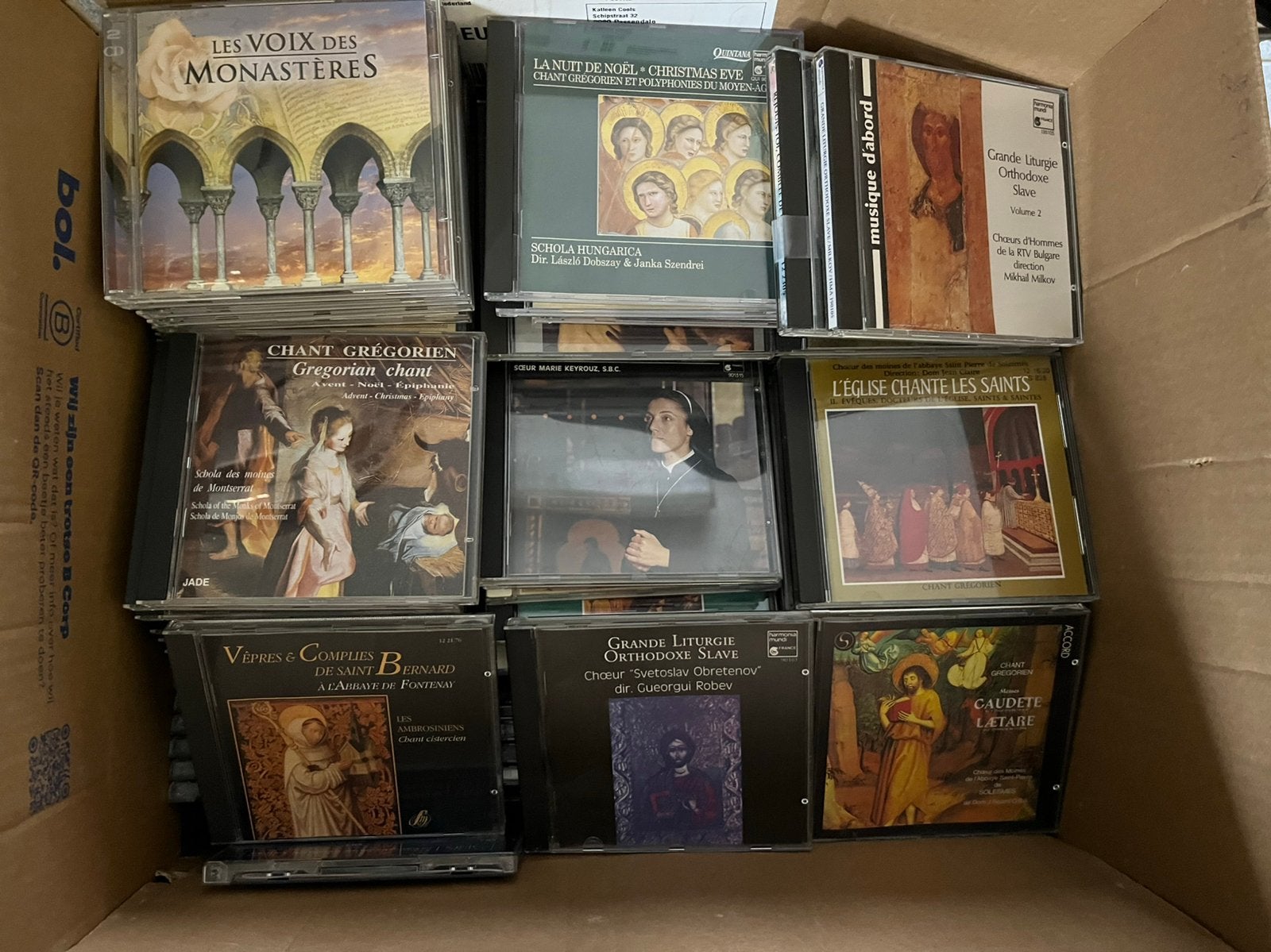 Doos met 110 CD’s, Cd's en Dvd's, Cd's | Religie en Gospel, Ophalen, Gebruikt